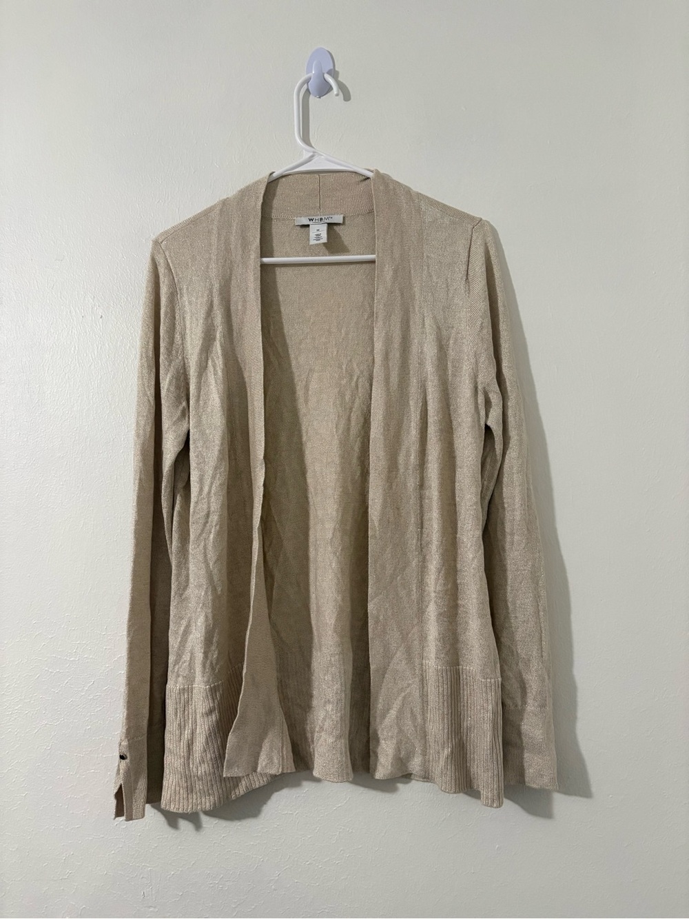 White House Black Market Metallic Thread Cardigan | Size: Medium